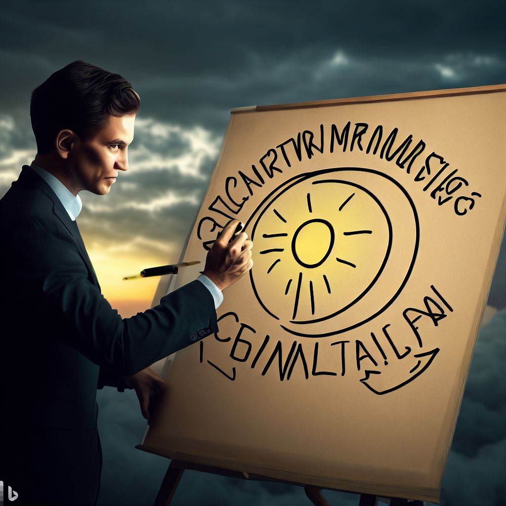 Target with the sun in the middle
