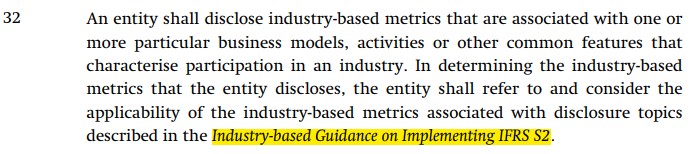 Paragraph 32 of IFRS S2
